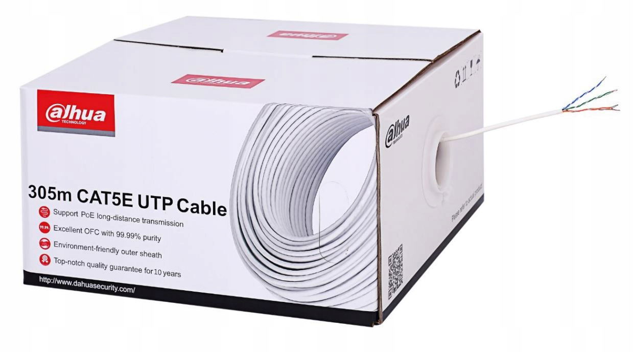 Netienený Lan kábel Pvc 4 páry U/utp 5e 305 m