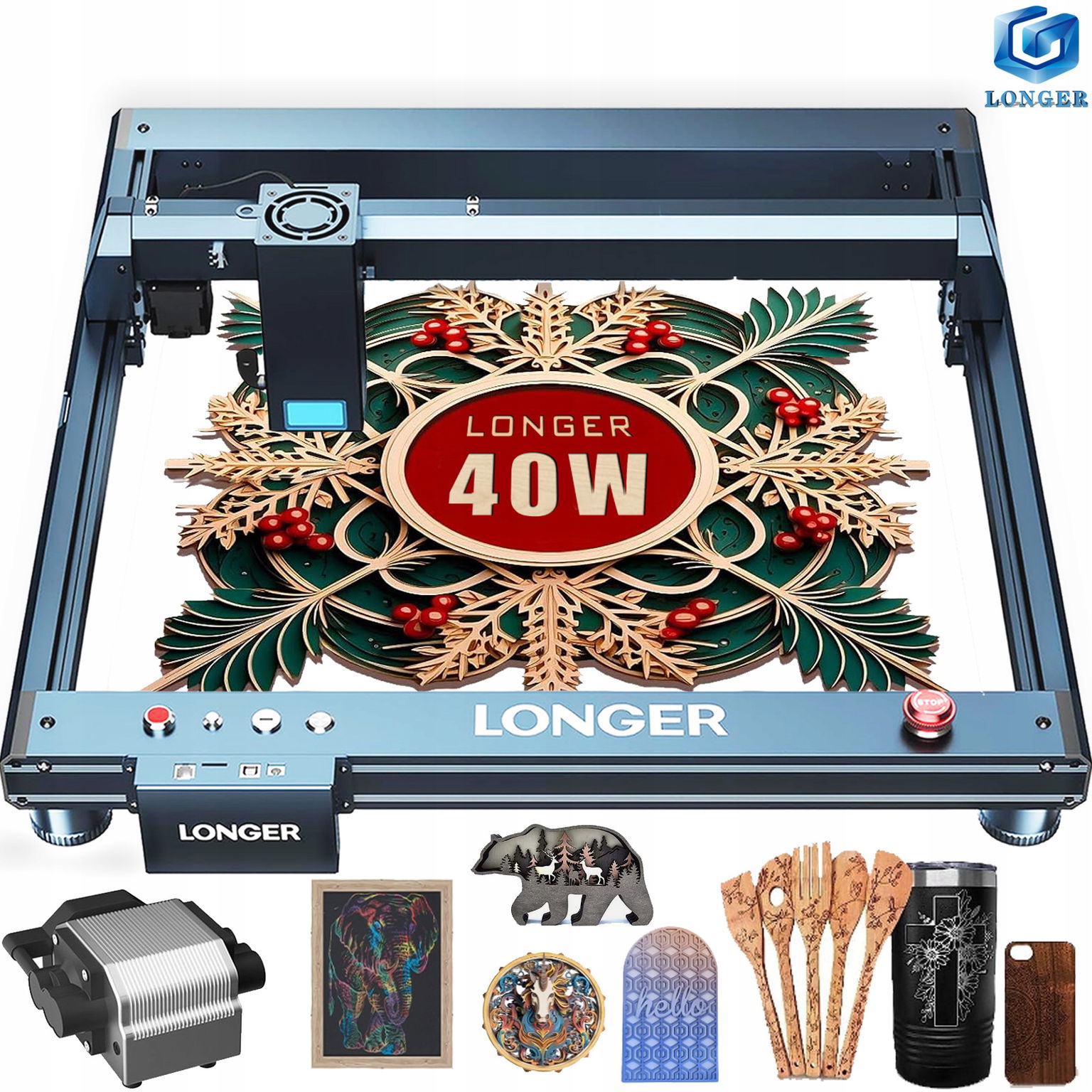 New Laserový gravírovač Longer B1 48W 36000 mm