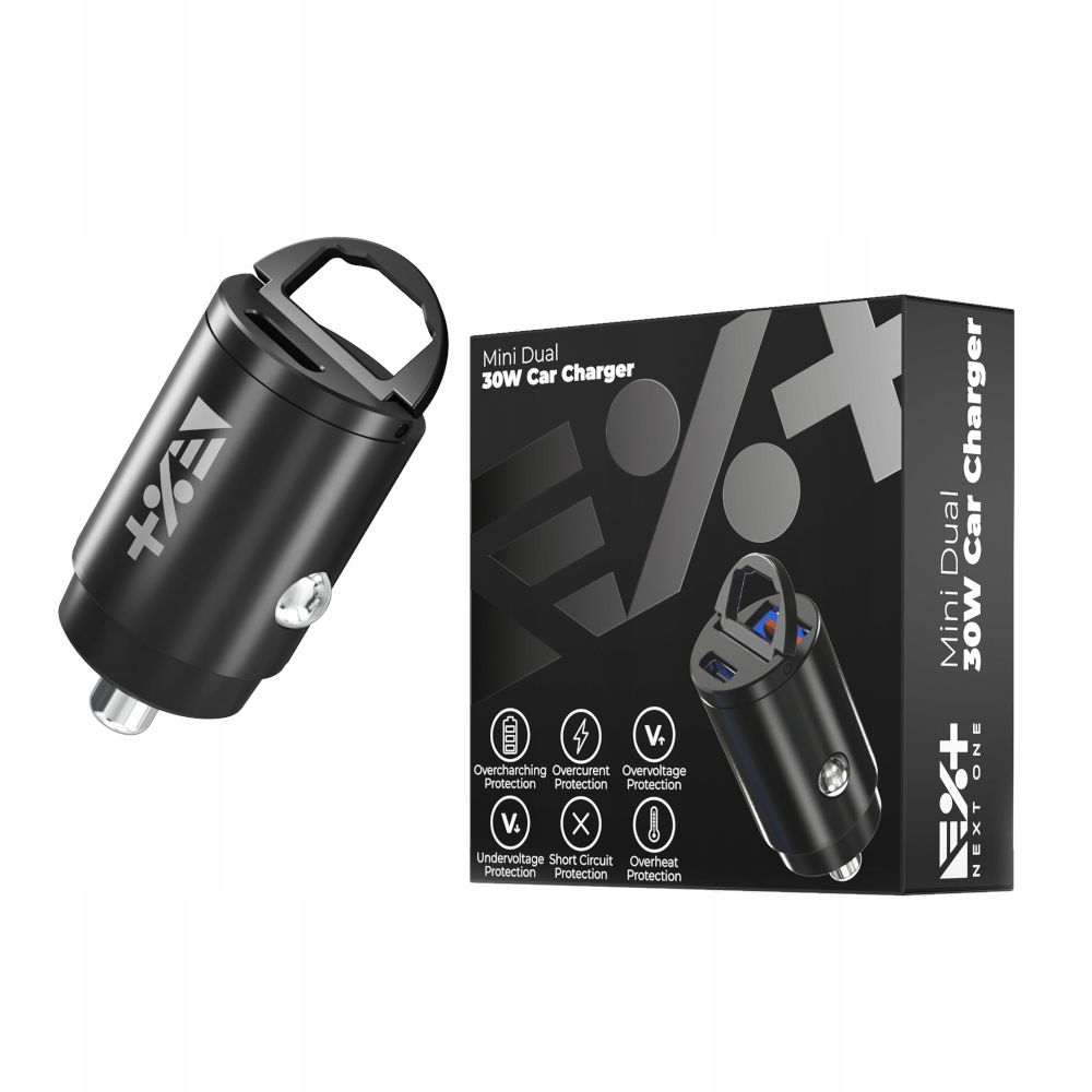 Next One Nabíjačka do auta Mini Dual 30W Pd/qc 3.0 1xUSB-C 1xUSB-A