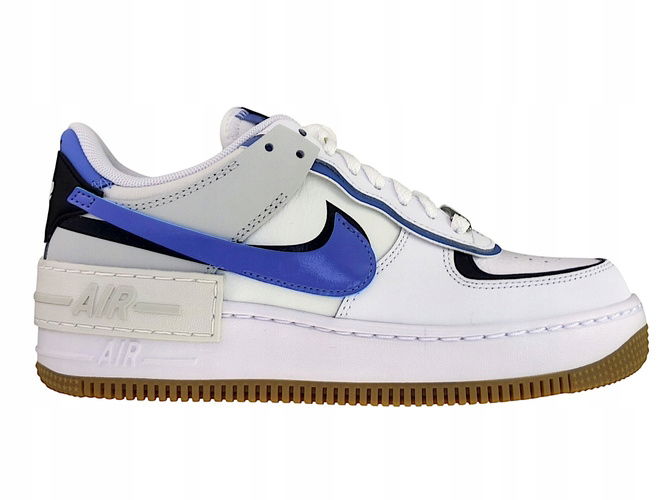 Nike Air Force 1 Shadow DZ1847-109 White/Royal Pulse 40