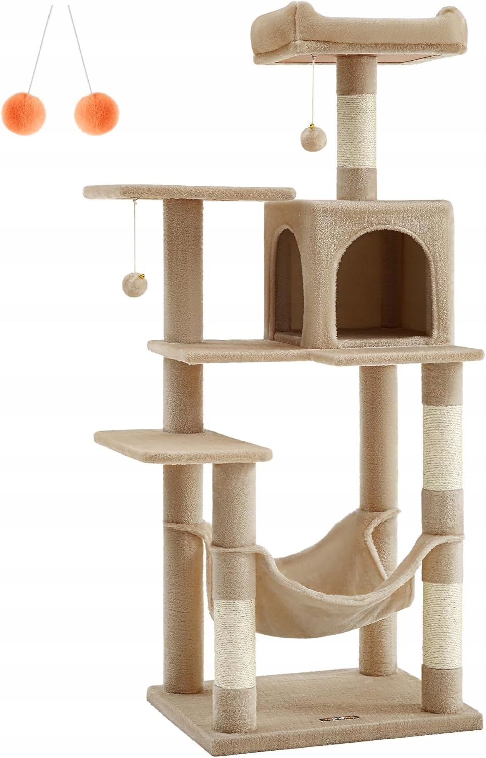 Nízke škrabadlo, pelech, stĺpik na škrabanie, veža Feandrea 101 160 cm