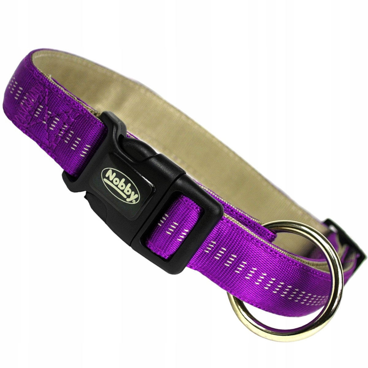 Nobby Soft Grip Obojok L-XL Fialová 25 mm0-65 cm