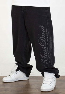 Nohavice Mass Jeans Baggy Fit Authentic čierne rinsed