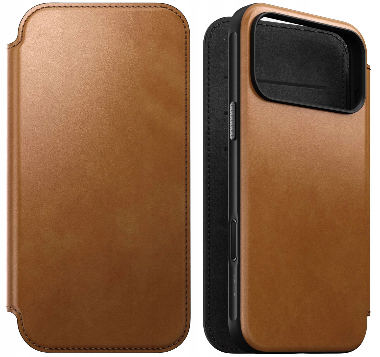 Nomad Modern Leather Folio MagSafe puzdro na knihy pre iPhone 17 Pro Max