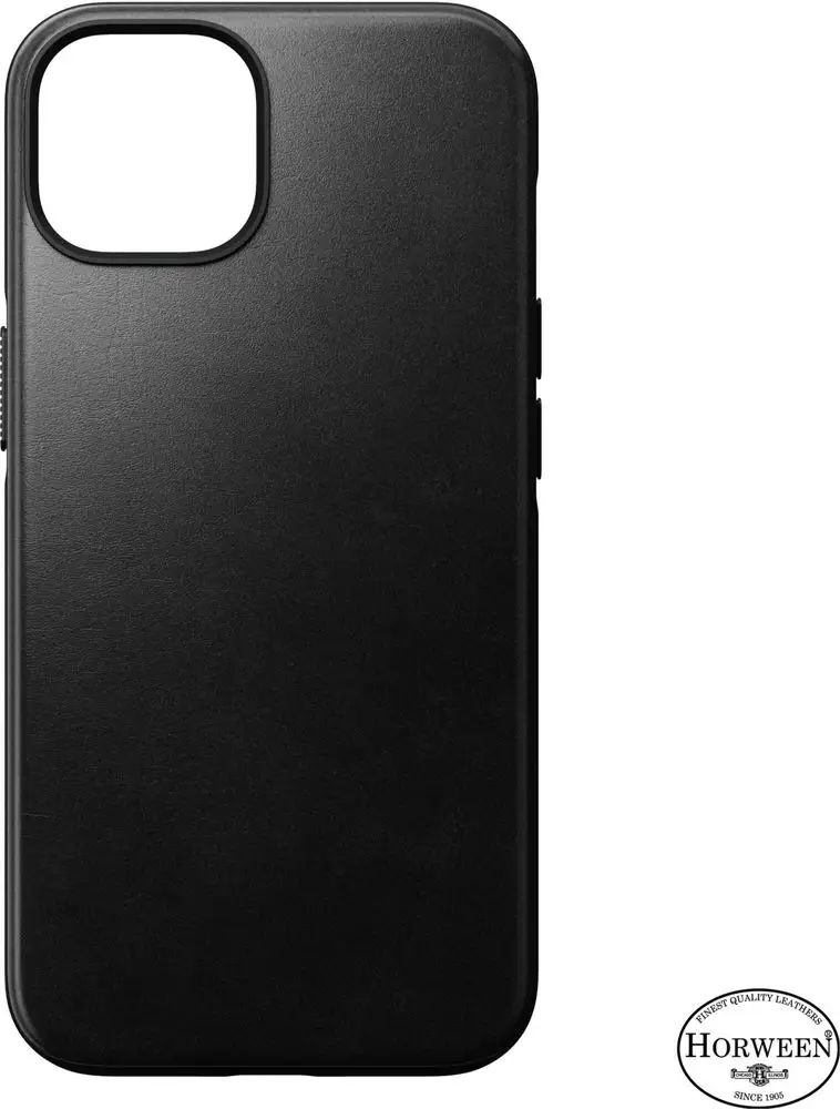 Nomad Modern Leather kryt s MagSafe pre iPhone 14 Čierna