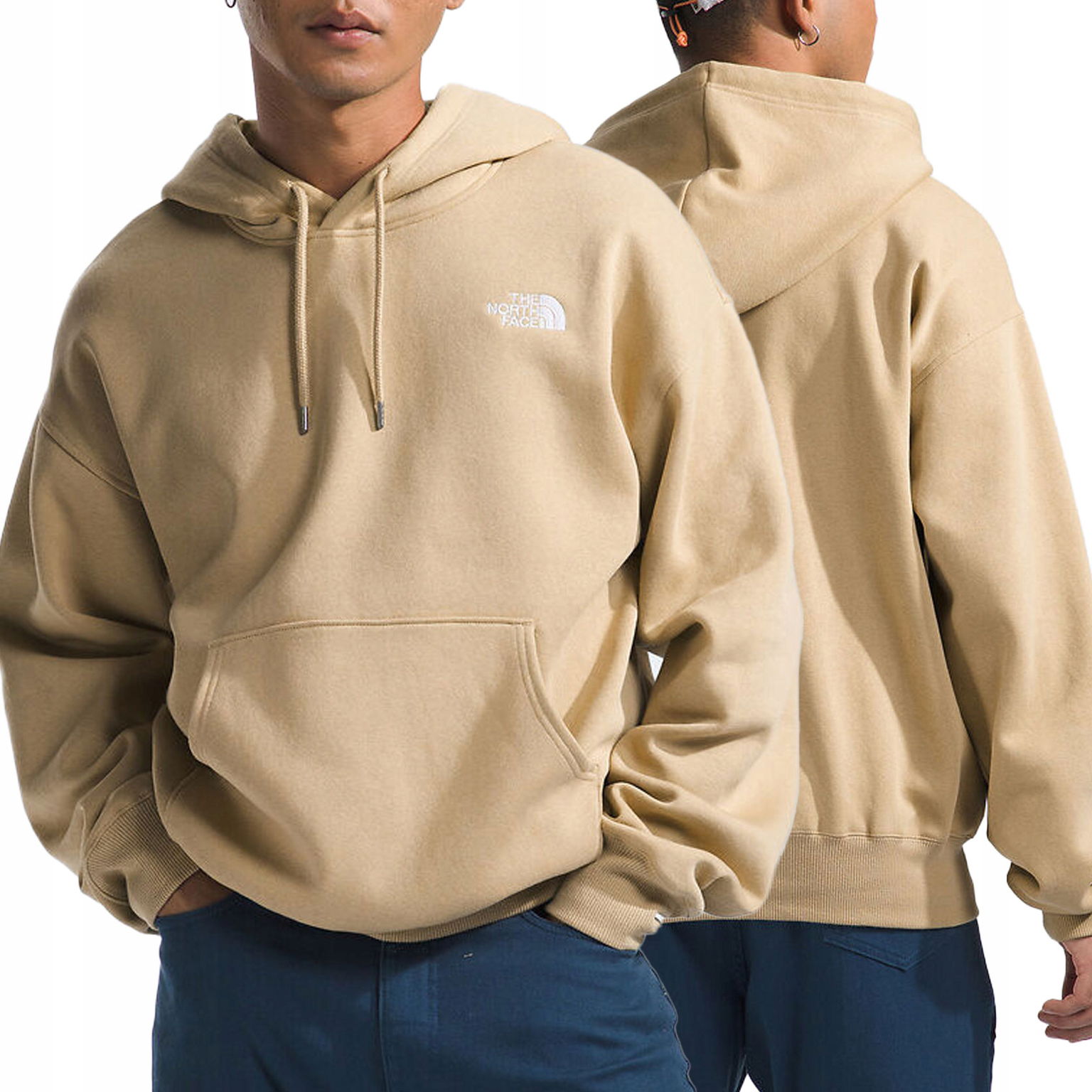North Face pánska béžová mikina s kapucňou, zateplená NF0A84GELK5 S