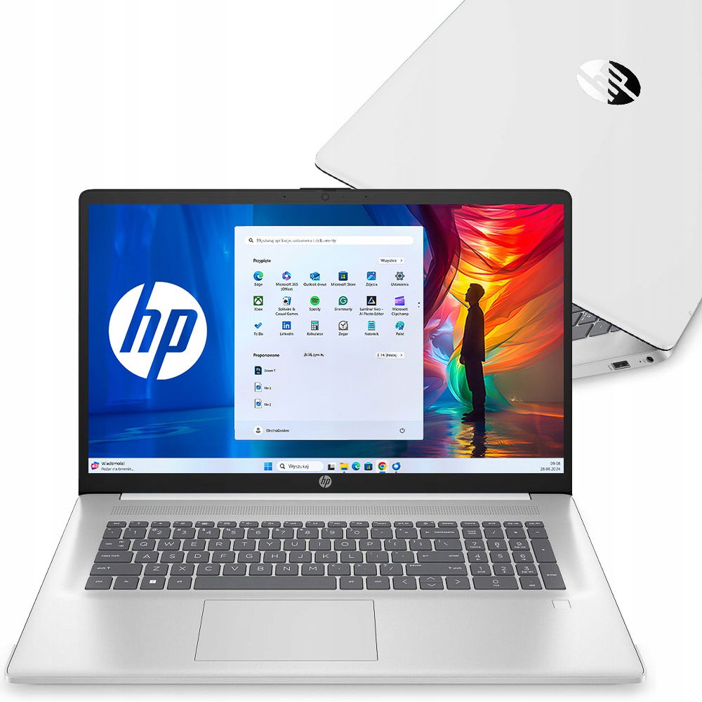 Notebook Na Prácu Hp 17 Intel N 8GB DDR4 128GB Hd+ Blk Fp W11