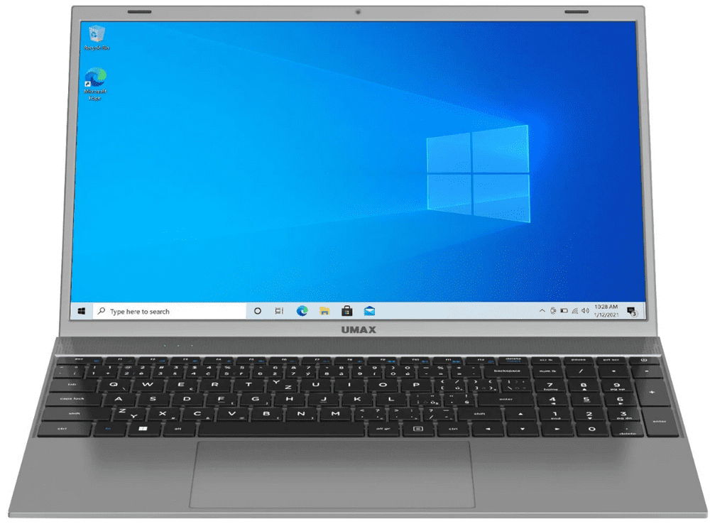Notebook Umax UMM230156 15,6" Intel Celeron 4 Gb 128 Gb sivý