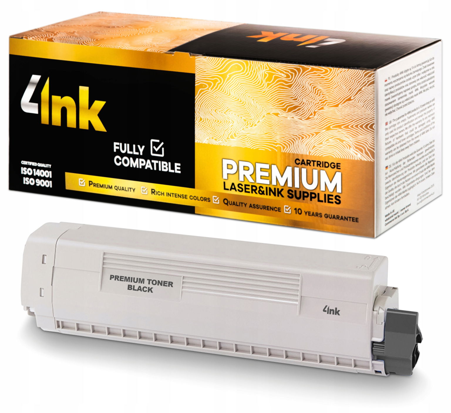 Nový Toner Do Tlačiarne Oki C823 C833 C843 Čierny