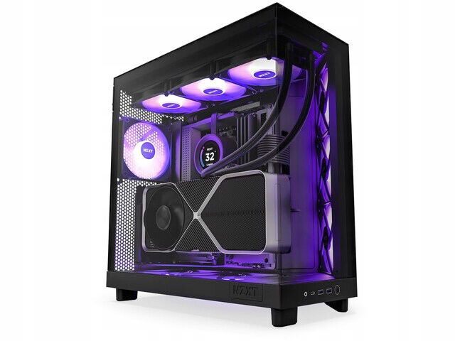 Nzxt Puzdro H6 Flow Rgb s oknom, čierne