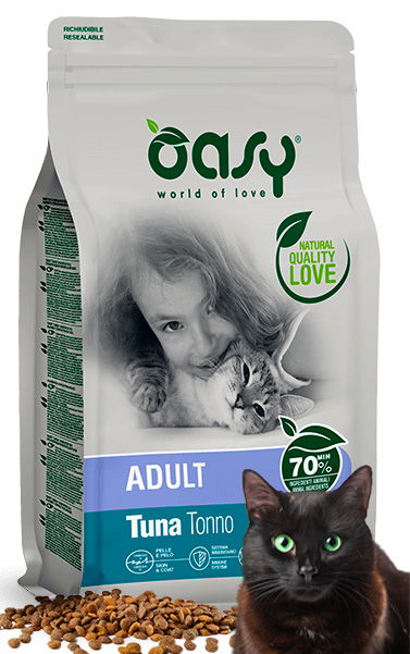 Oasy Dry Cat Adult tuniak suché krmivo pre mačky 300 g