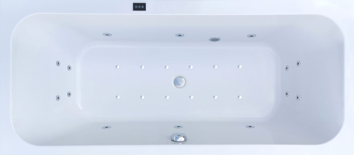 Obdĺžniková Vaňa S Hydromasážou Spa 180x80 Poľsko