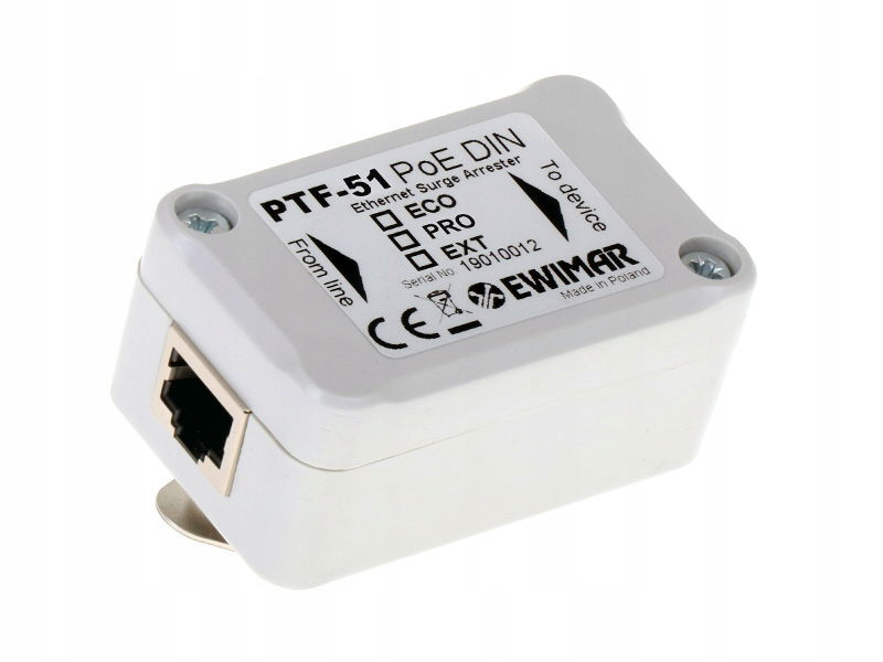 Obmedzovač prepätia PTF-51-EXT/POE/DIN Ewimar