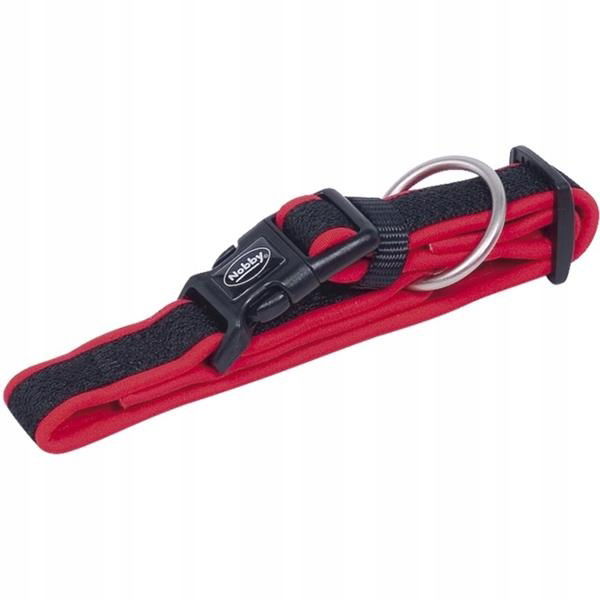 Obojok nylon Mesh Preno 25-35cm x 15-20mm červený Nobby