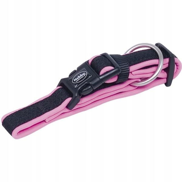 Obojok nylon Mesh Preno 25-35cm x 15-20mm ružový Nobby