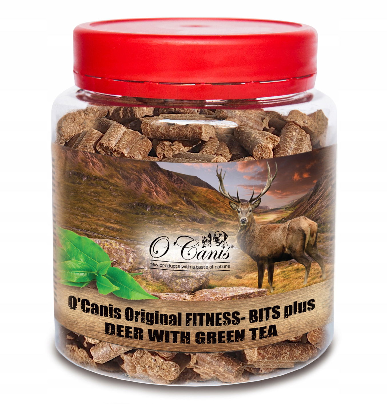 O'Canis Fitness-Bits pochúťka s príchuťou jeleňa lososový olej 400 g