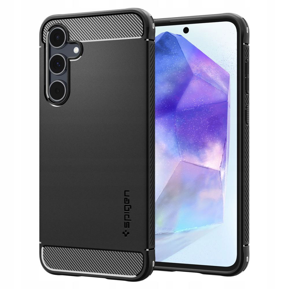 Ochranné Puzdro Spigen Rugged Armor Pre Samsung A55 5G Čierne