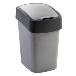Odpadkový kôš vedro segrácia odpadkov 10 l šedý výklopný