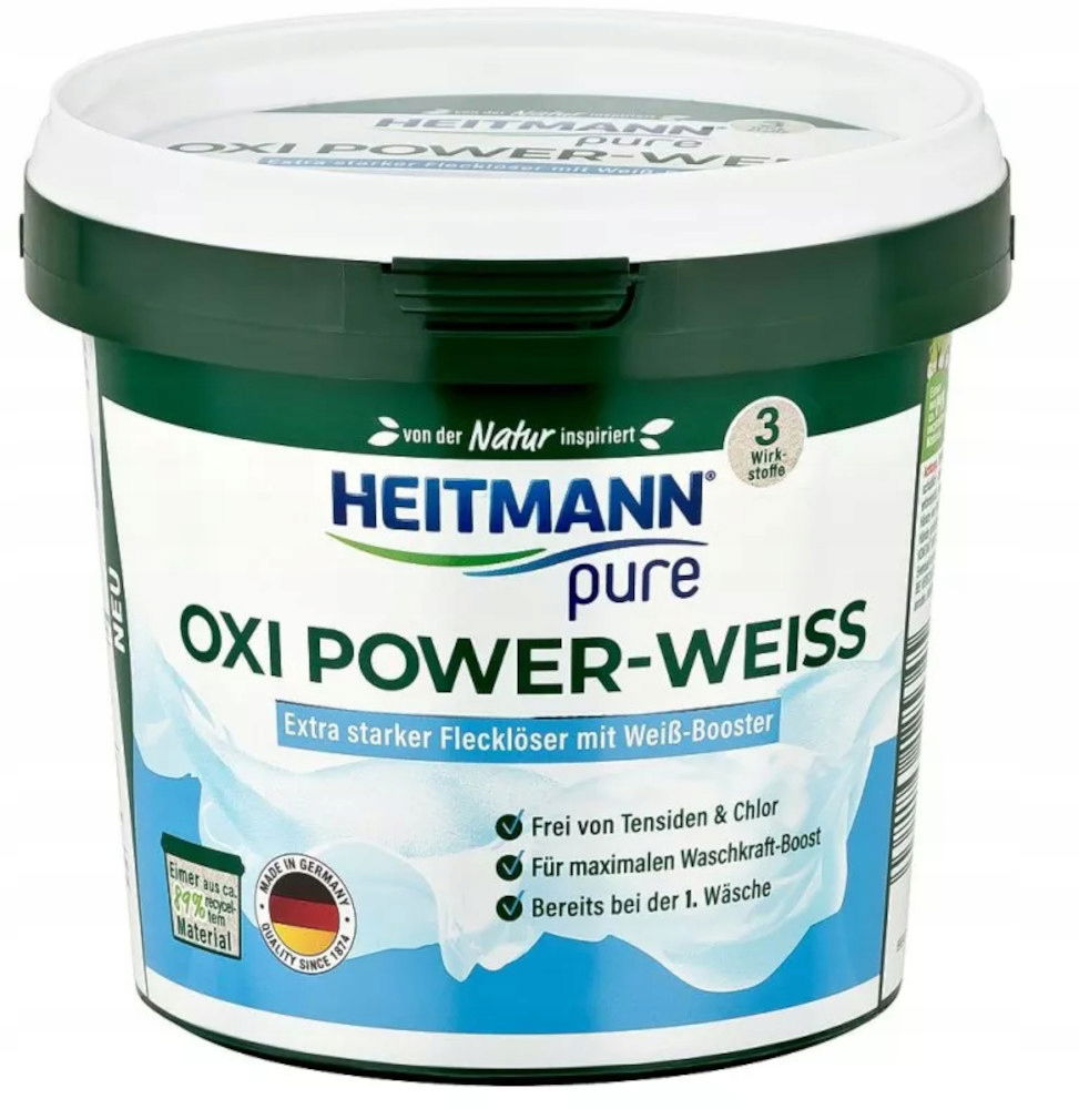 Odstraňovač škvŕn v prášku Oxi Power-Weiss Heitmann 0,5 kg