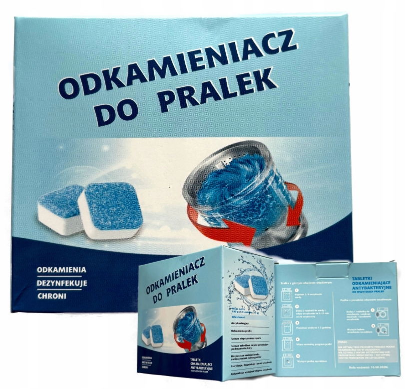 Odvápňovač do práčky 12 tabliet 180 g Čistí, dezinfikuje, odstraňuje zápach