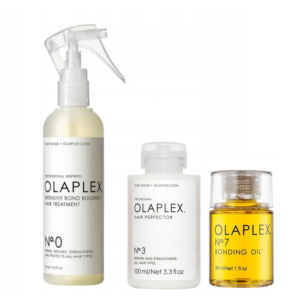 Olaplex sada na obnovu poškodených vlasov No.0+No.3+No.7