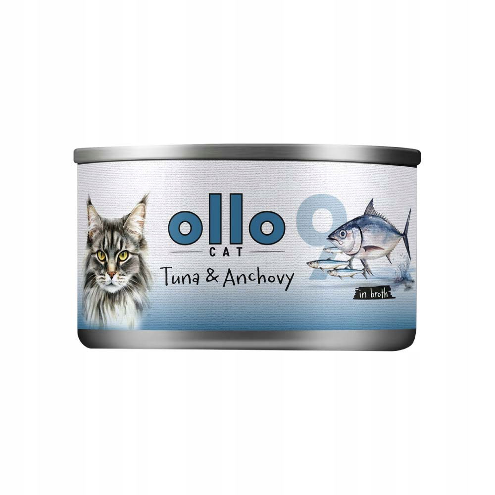 Ollo Cat č. 9 Tuniak a Anchois 70g Mokré krmivo pre mačky