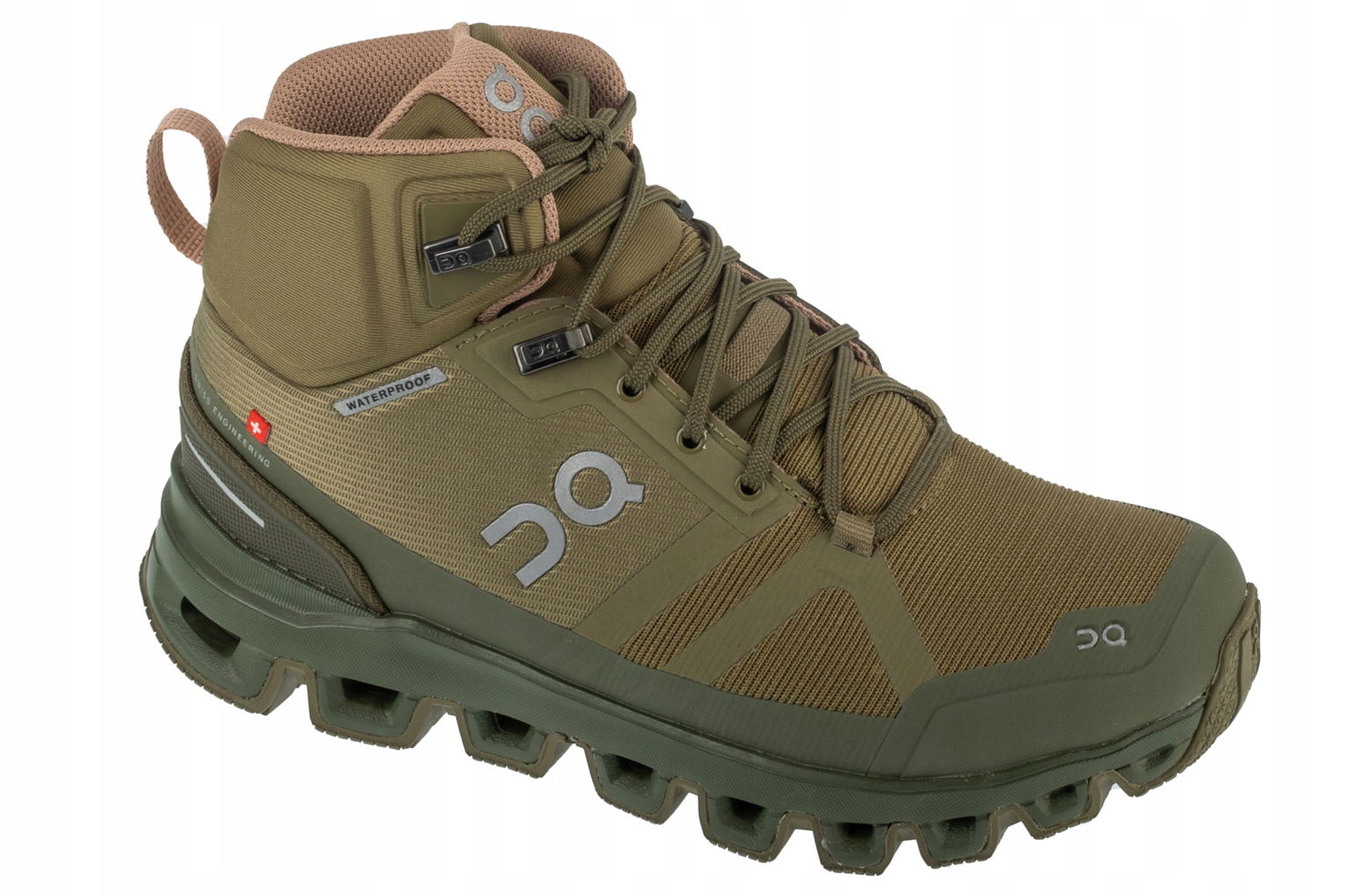 On Cloudrock Waterproof [38,5] Dámske trekové topánky Textil Zelená
