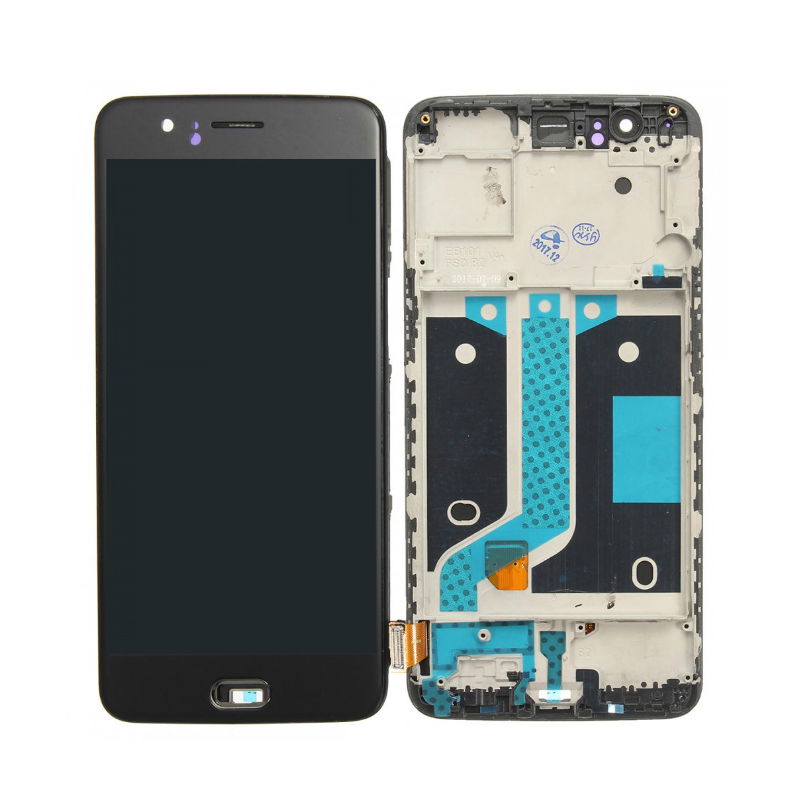 OnePlus 5 (A5005) LCD Display Touchscreen Frame Black
