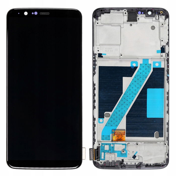 OnePlus 5T (A5010) LCD Display Touchscreen Frame Black