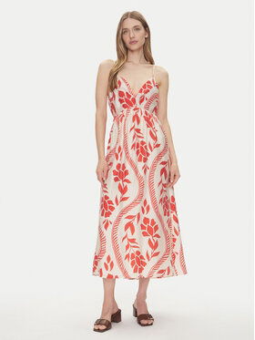only Dámske letné šaty ONLY-15347529 High Risk Red Mirror Leaf Červená