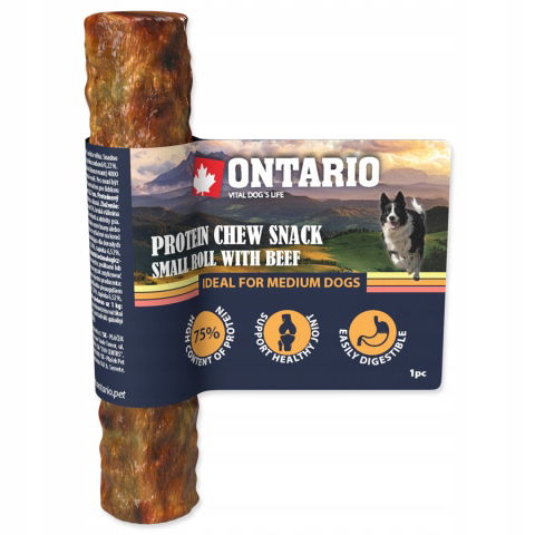 Ontario Žuvacia tyčinka Klacek 13 cm maškrta s kolagénom