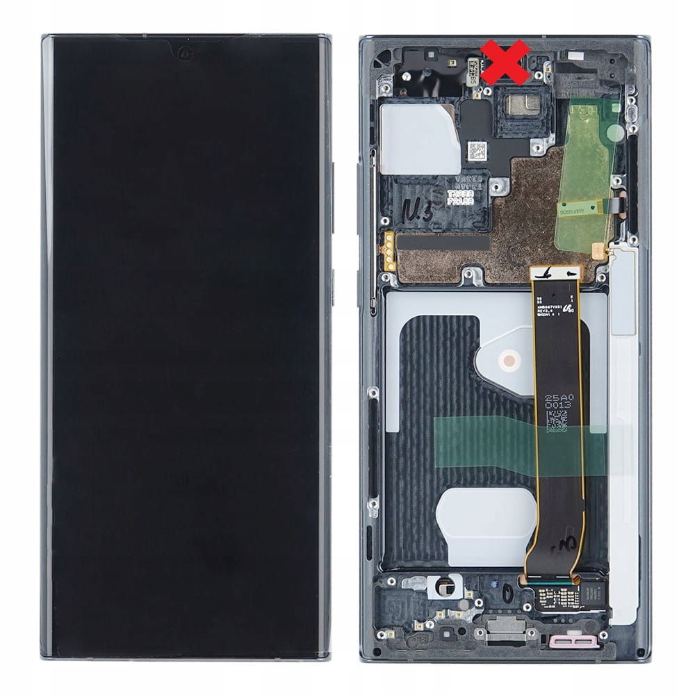Org LCD displej Samsung Note 20 Ultra N985/986 Čierny S Rámčkom