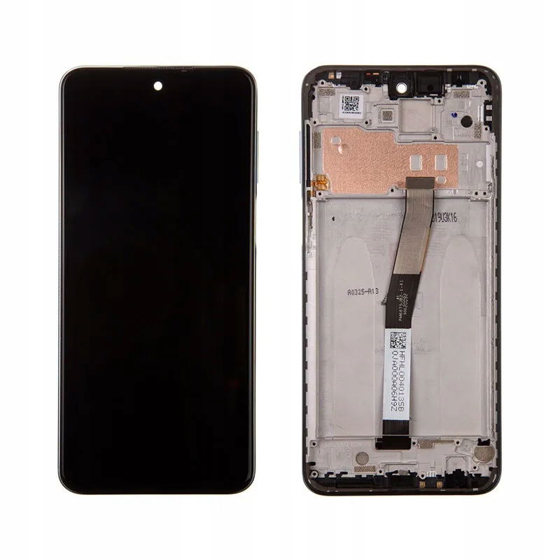Org LCD displej Xiaomi Redmi Note 9 Pro Čierny S Rámčkom