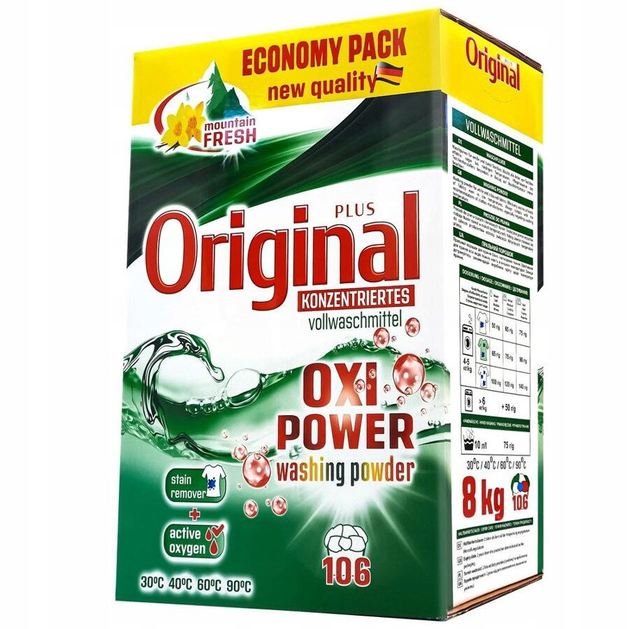 Original 8KG Univerzálny Prášok Na Pranie Bielej Farby bielych tkanín