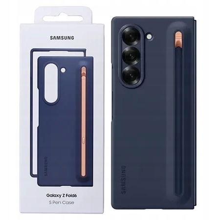 Originálne Puzdro Obal Samsung Galaxy Z FOLD6 S Pen Case Tmavomodré