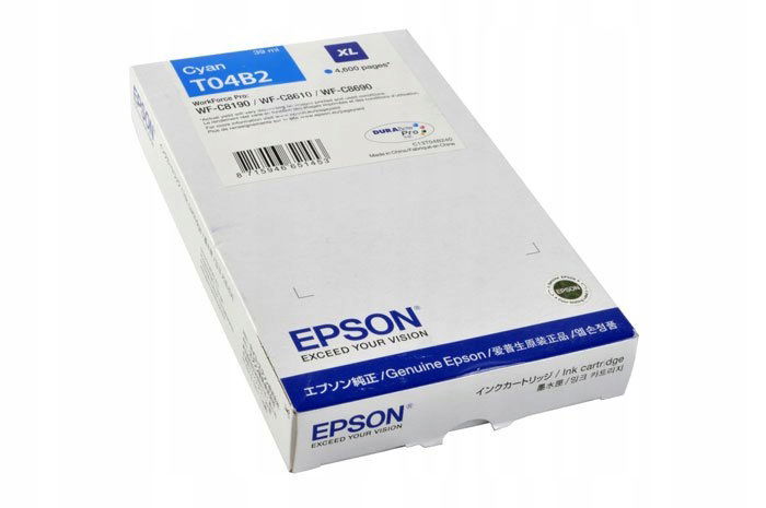 Originálny atrament Cyan Epson T04B2 (C13T04B240)