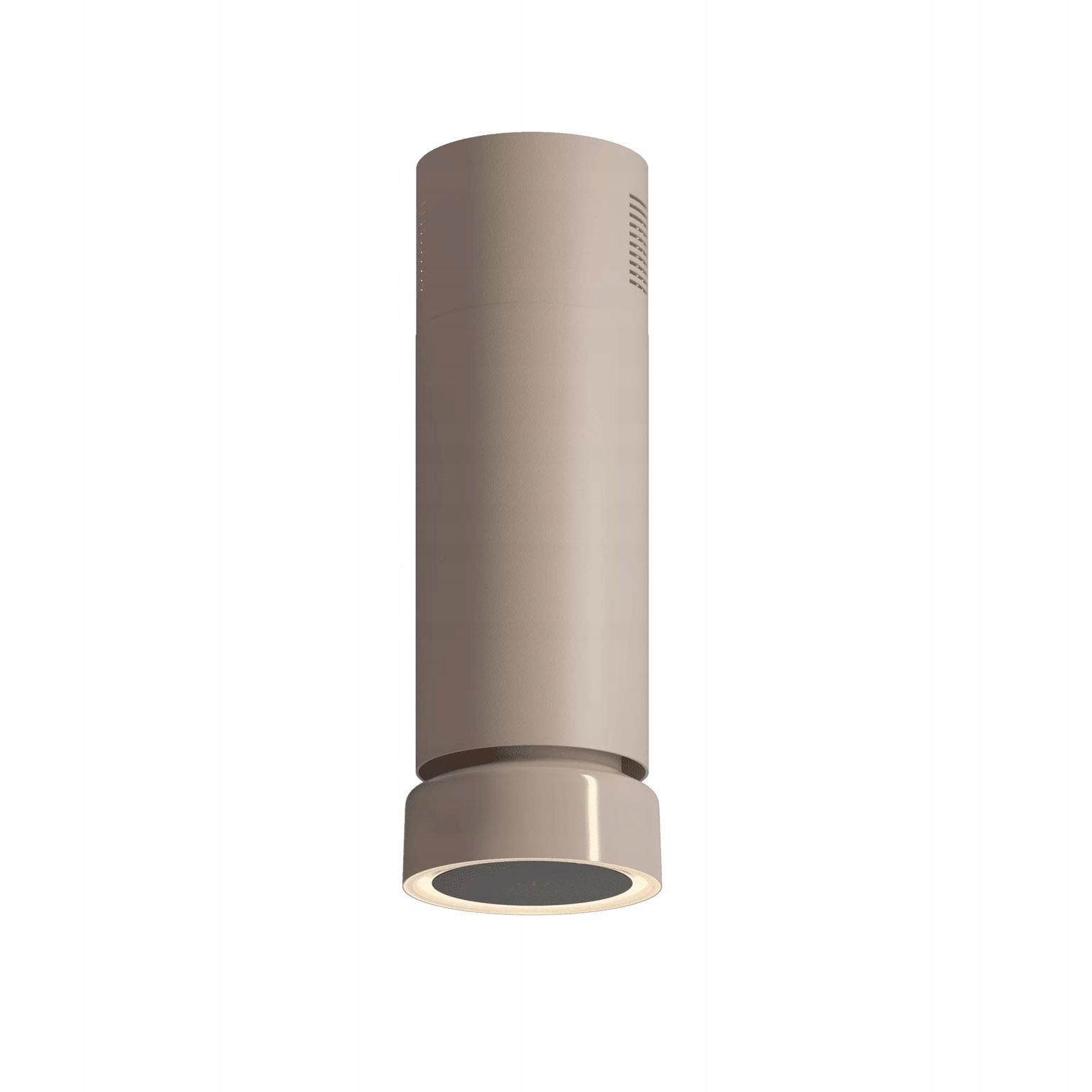Ostrovčekový kuchynský digestor Ciarko Fluo W Ecru Satin/Gloss