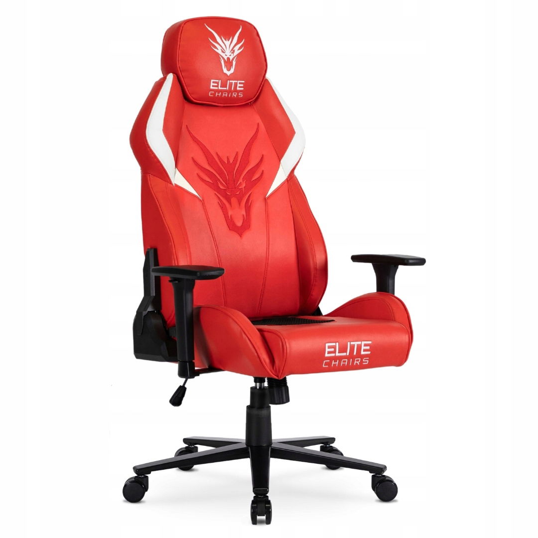 Otočná herná stolička Ergonomická stolička Dragon Nexon Červená