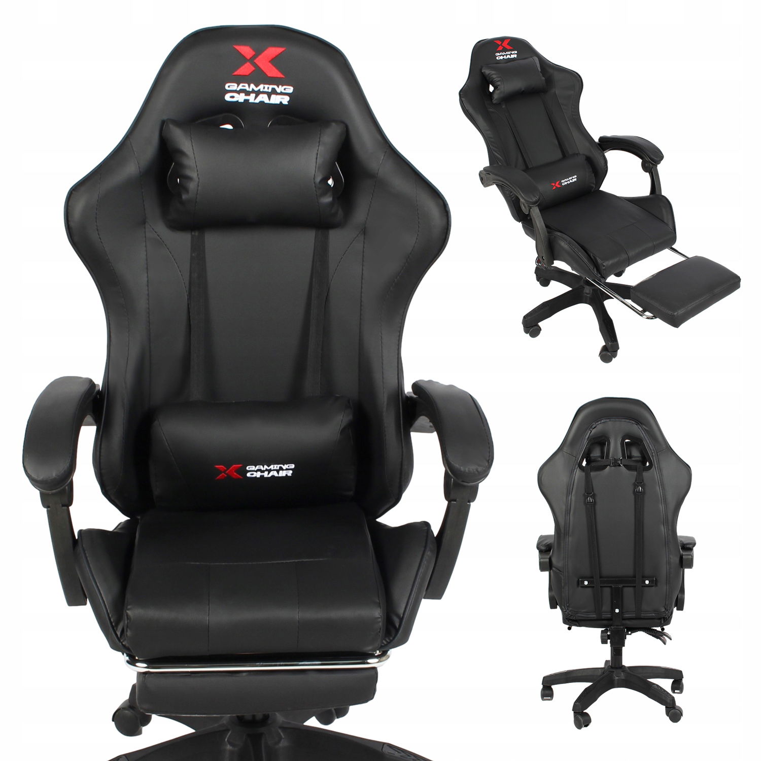 Otočná herná stolička pre hráčov Xgaming čierna