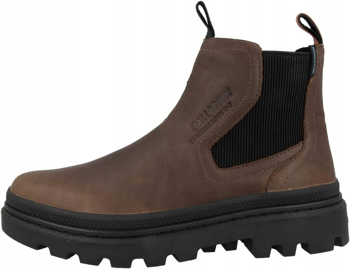 Palladium Kožené Hnedé Čižmy Unisex 38 T7E