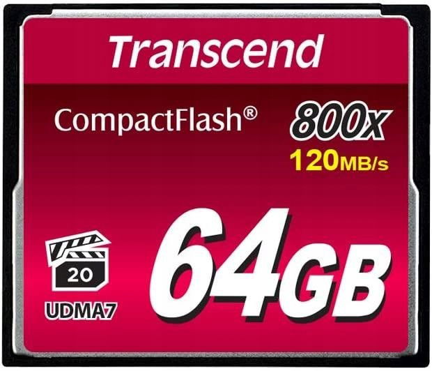 Pamäť Compact Flash 64GB/800X TS64GCF800 Transcend