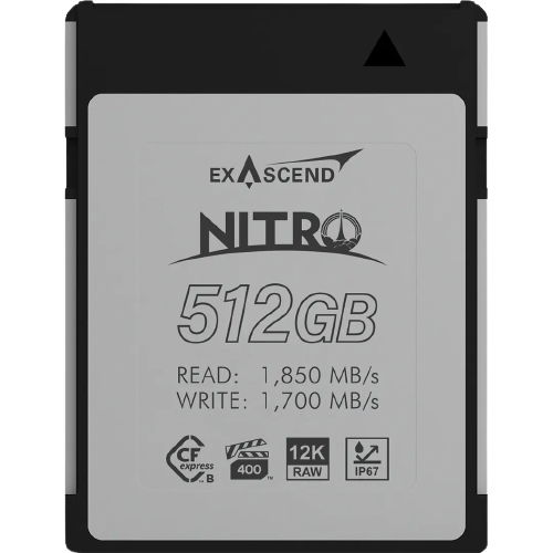 Pamäťová karta Exascend Nitro CFexpress typ B 512GB 1850/1700 MB/s VPG400