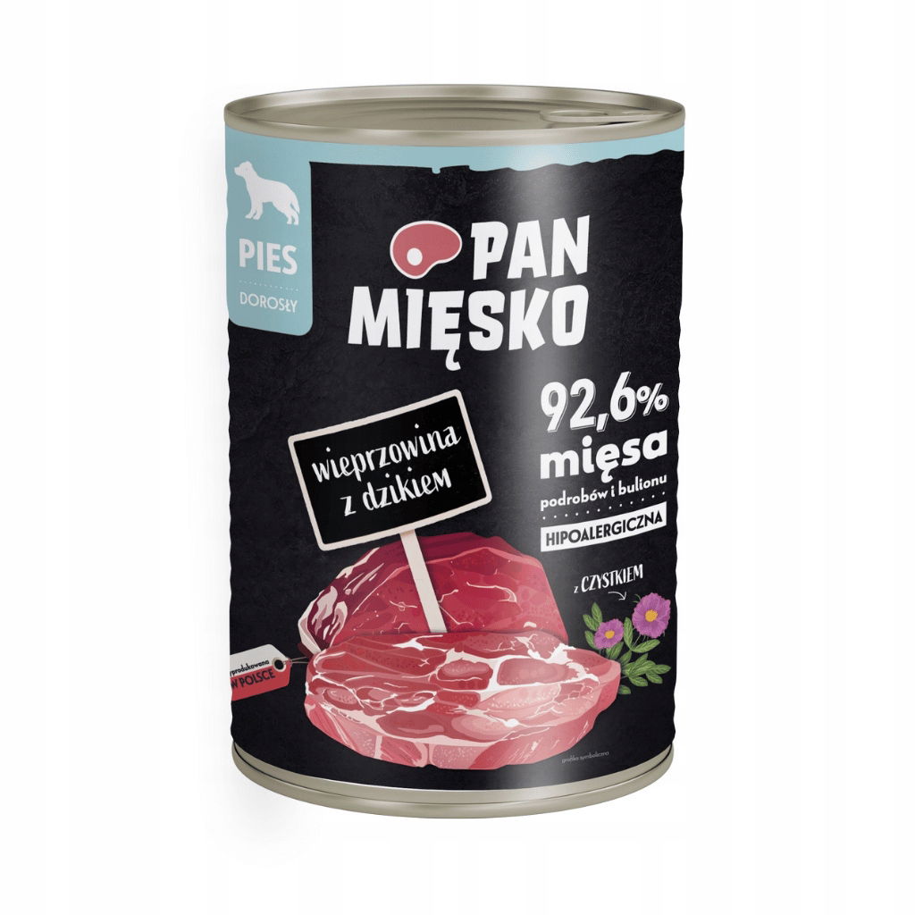 Pan Mięsko krmivo Pes Bravčové mäso s diviakom 400 g