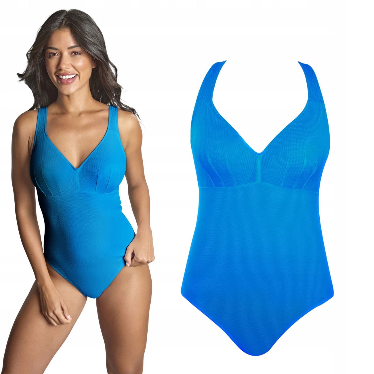 Panache Aurora Lara jednodielne plavky modré 70G UK32F