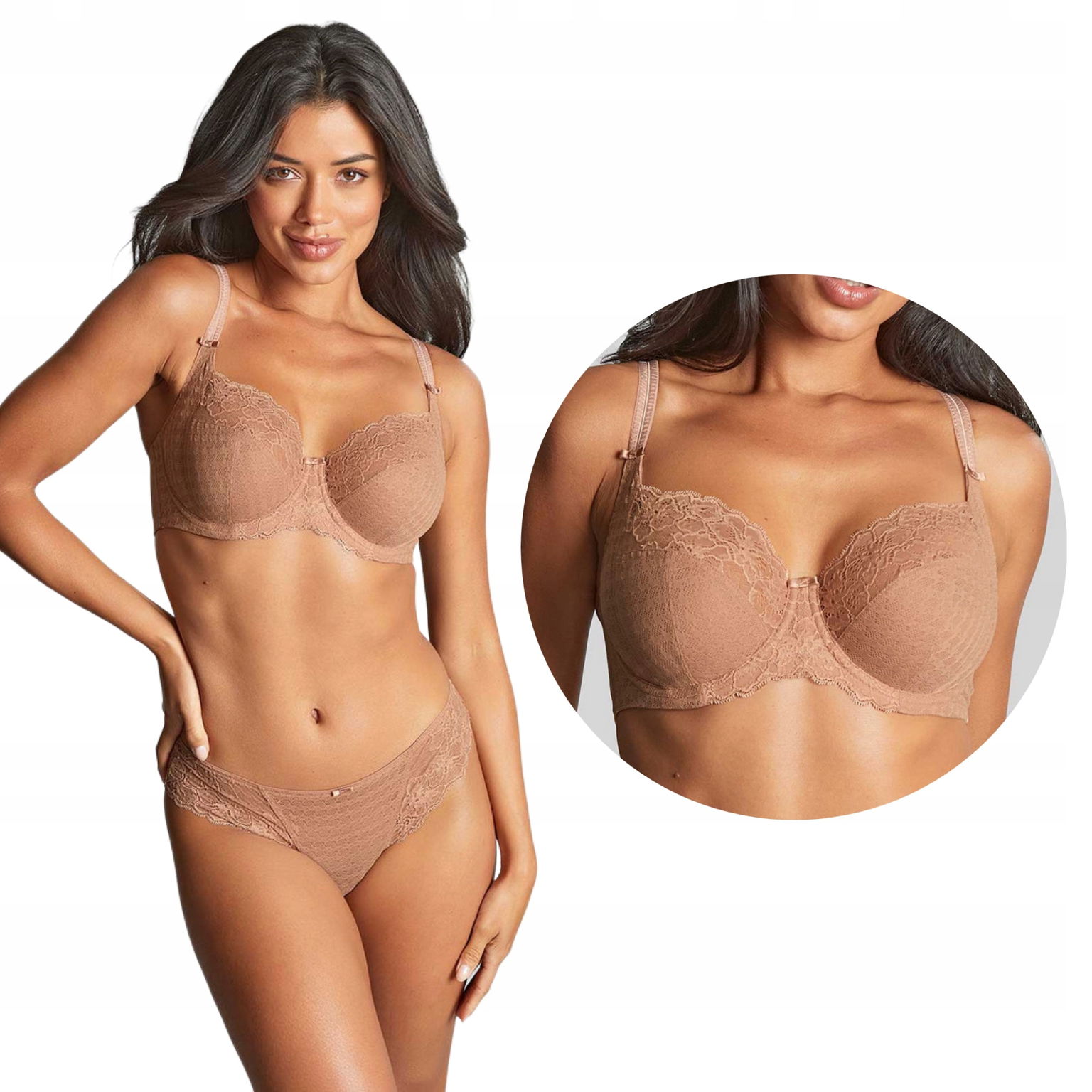 Panache Envy mäkká balkónová podprsenka Honey 65G UK30F