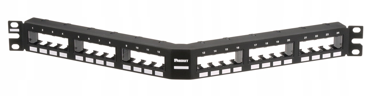 Panduit Mini-com Patch panel Prázdny Uhlový patchpanel 19' Rack 24XRJ45