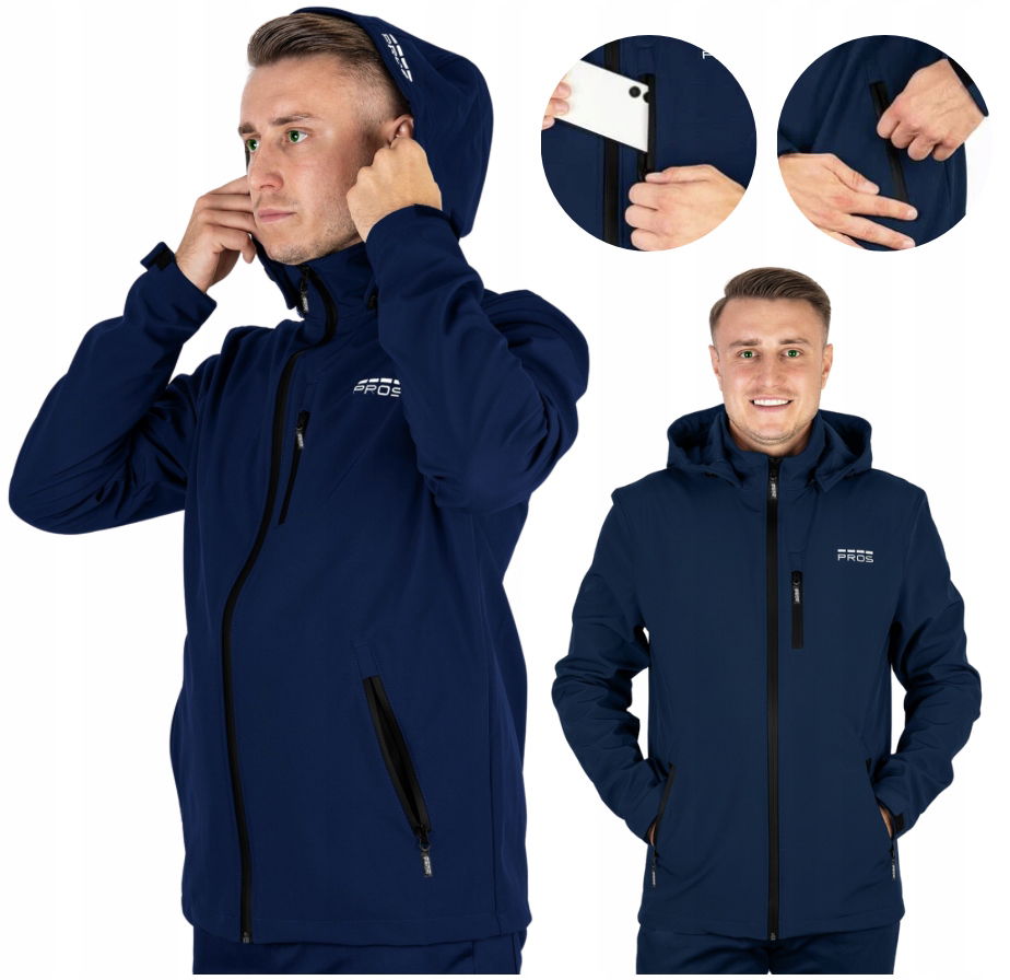 pánska bunda s Kapucňou módna na dážď Waterproof S Membránou 3XL
