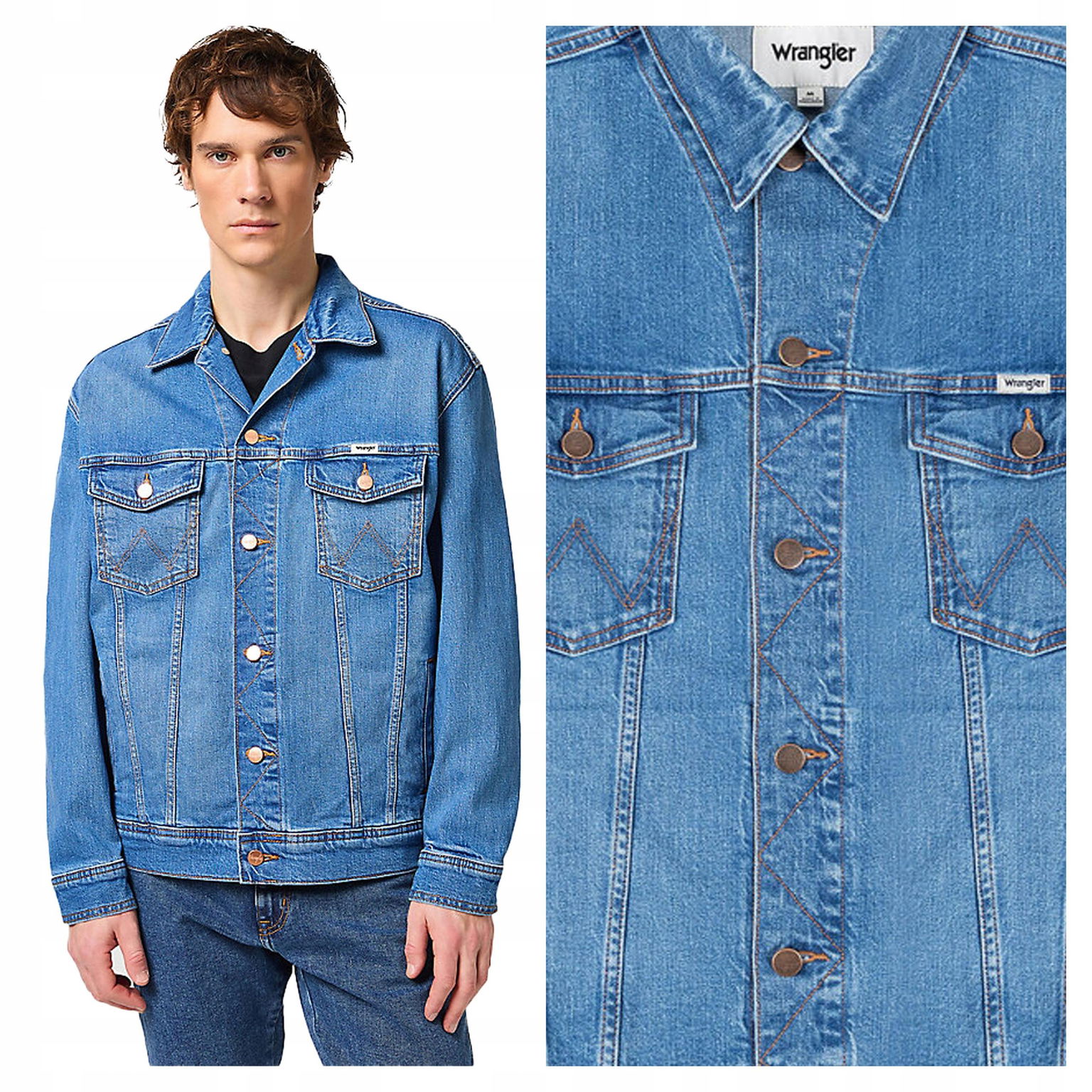 Pánska džínsová bunda Wrangler Anti Fit Jacket 3XL