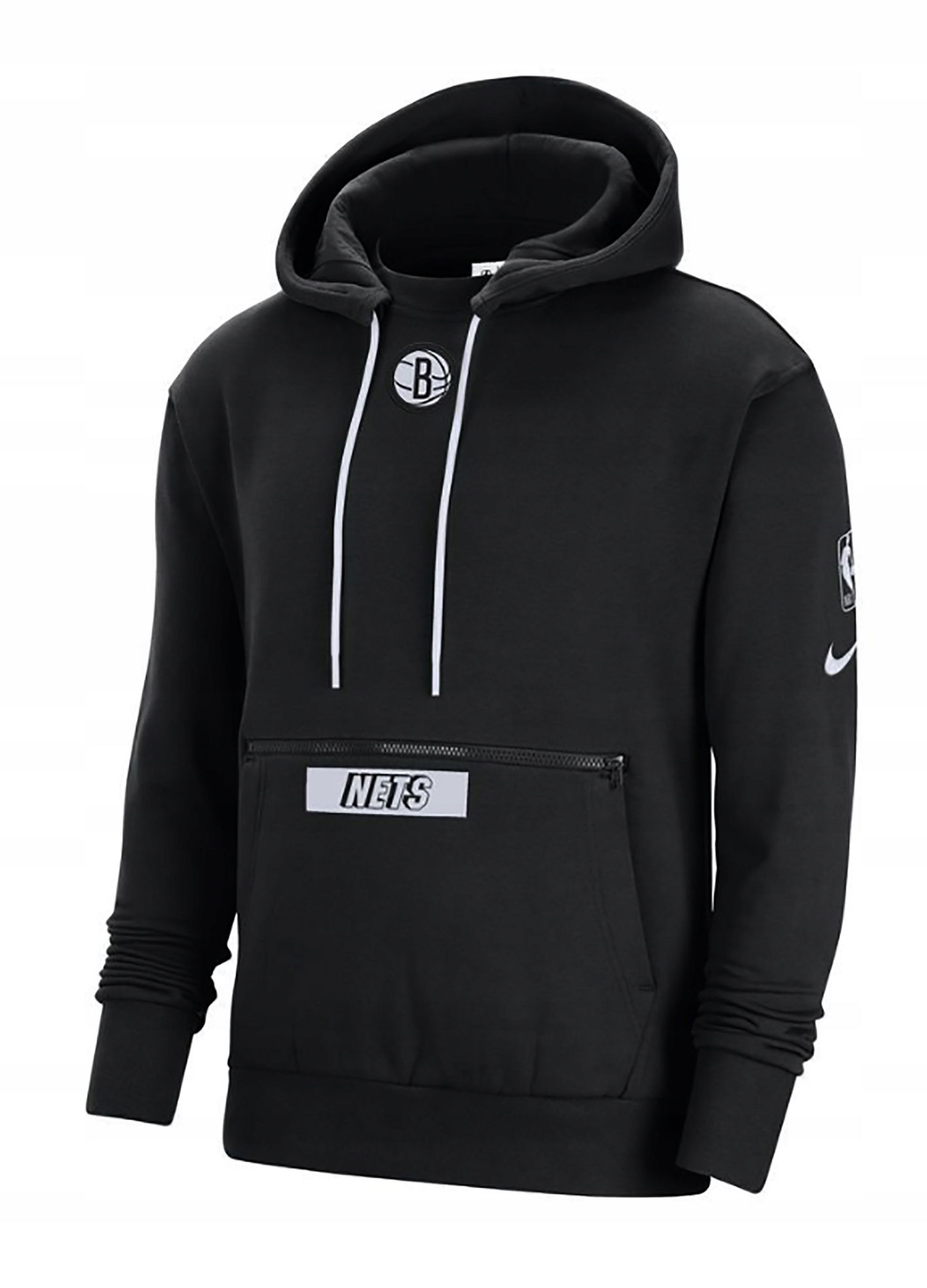 Pánska fleecová mikina Kapucňa Nike Nba Brooklyn Nets Voľná DN9143-010 XL