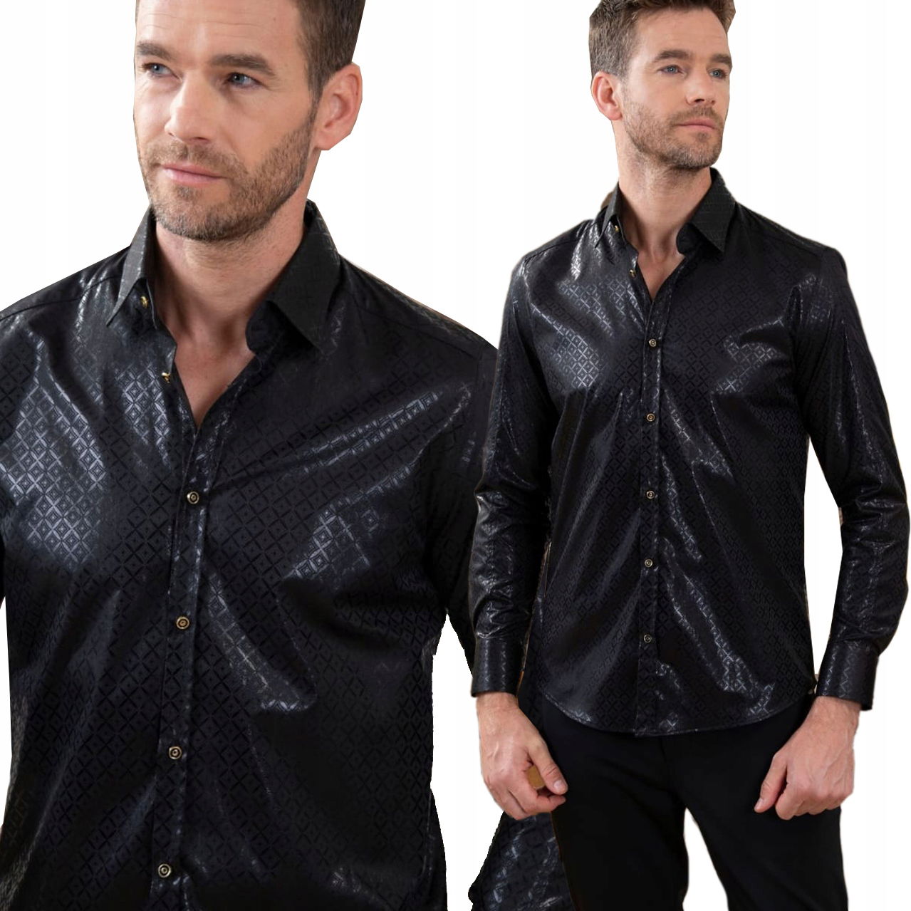 Pánska košeľa Mondo Limited Elegantná Shine 3D večerná
